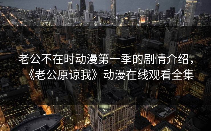 老公不在时动漫第一季的剧情介绍，《老公原谅我》动漫在线观看全集